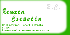 renata csepella business card