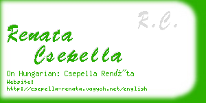 renata csepella business card